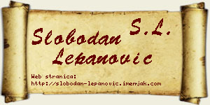 Slobodan Lepanović vizit kartica